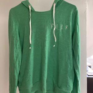 Green Pink Long Sleeve With Hood